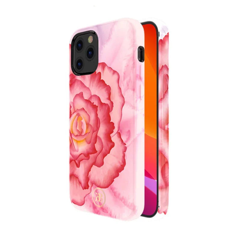 iPhone 12 Pro Max Kingxbar Peony Flower Case - Pink - Tashqila iPhone 12 Pro Max Kingxbar Peony Flower Case - Pink - Tashqila